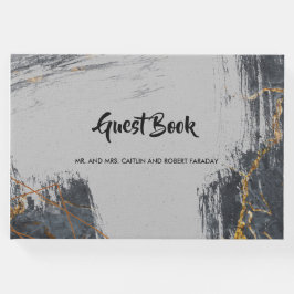 Marble Glitter Geometric Gastenboek