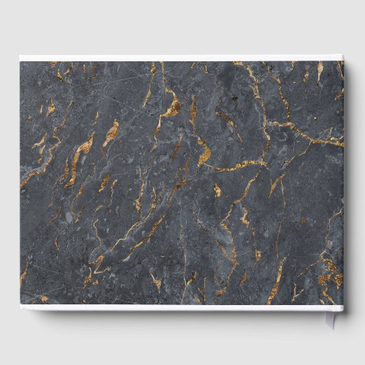 Marble Glitter Geometric Gastenboek (Achterkant)