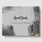 Marble Glitter Geometric Gastenboek (Voorkant)