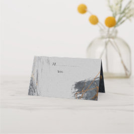 Marble Glitter Geometric Plaatskaartje