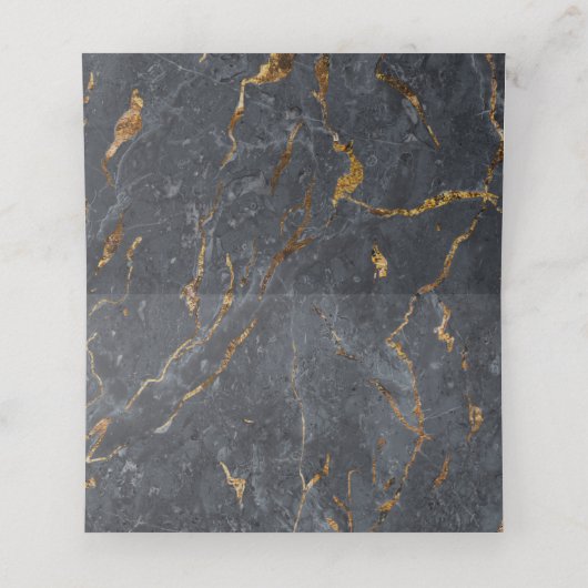 Marble Glitter Geometric Plaatskaartje (Binnenkant ongevouwen)
