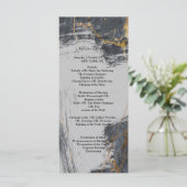 Marble Glitter Geometric Programmakaart (Staand voorkant)