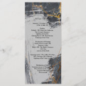 Marble Glitter Geometric Programmakaart (Voorkant)