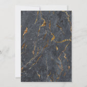 Marble Glitter Geometric RSVP Kaart (Achterkant)