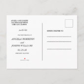 Marble Glitter Geometric Save the Date Announcemen Aankondigingskaart (Achterkant)