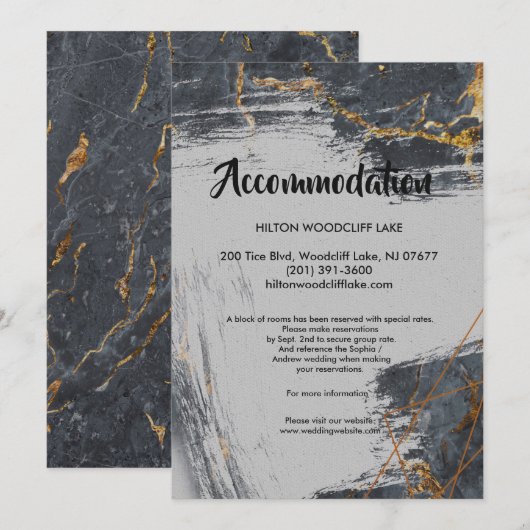 Marble Glitter geometrische behuizing aanpassen Kaart (Voorkant / Achterkant)