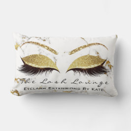 Marble Glitter Makeup Lashes Eye Princess Gold Kussen