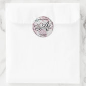Marble Glitter Monogram N Homemade Product Labels (Tas)