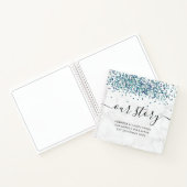 Marble Glitter Ons artikel herinnert ons aan het a Notitieboek (Binnen)