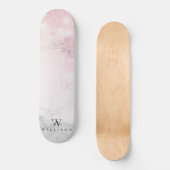 Marble Glitter Personalized Persoonlijk Skateboard (Voorkant)