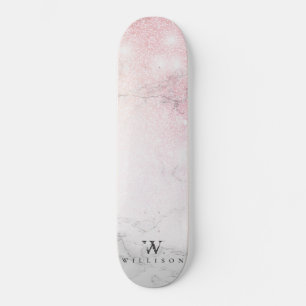 Marble Glitter Personalized Persoonlijk Skateboard