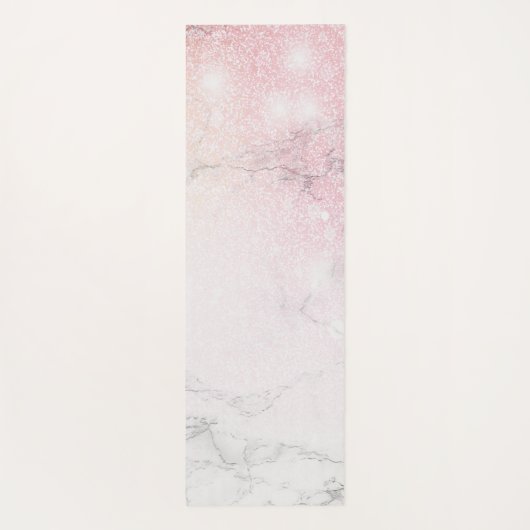 Marble Glitter Personalized Yogamat (Achterkant)