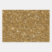 Marble Glitter Polka Dots Black/Gold Inpakpapier Vel (Voorkant 2)