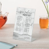 Marble Glitter | Prijslijst voor bedrijven Reclamebord Met Voetstuk (Insitu)