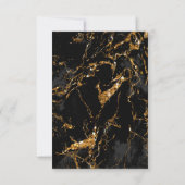 Marble Glitter Rehearsal Black Gold ID644 Kaart (Achterkant)