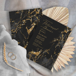 Marble Glitter Rehearsal Black Gold ID644 Kaart