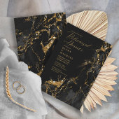 Marble Glitter Rehearsal Black Gold ID644 Kaart