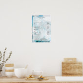 Marble Glitter Salon prijslijst Poster (Keuken)