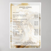 Marble Glitter Salon prijslijst Poster (Voorkant)