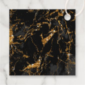 Marble Glitter Wedding Bedankt Black Gold ID644 Bedankjes Labels (Achterkant)