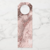 Marble Glitter Wedding Bedankt Roos Gold ID644 Flessenhanger (Achterkant)