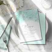 Marble Glitter Wedding Blauwgroen Silver ID644