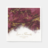 Marble Glitter Wedding Burgundy Gold ID644 Servet (Voorkant)