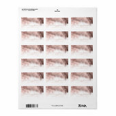 Marble Glitter Wedding Roos Gold ID644 Etiket (Full Sheet)