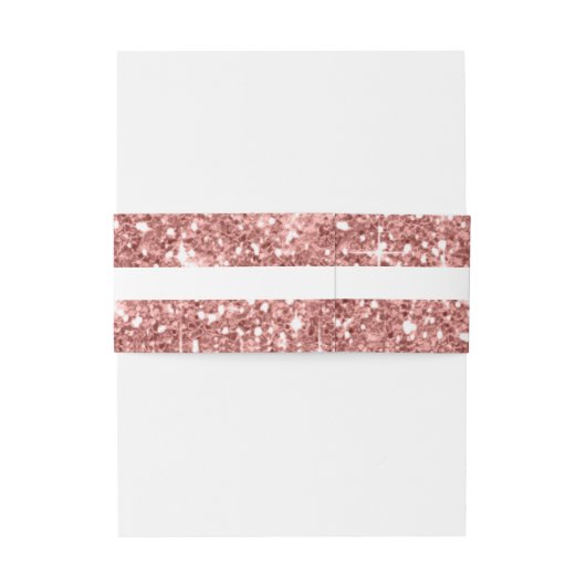 Marble Glitter Wedding Roos Gold V3 ID644 Uitnodigingen Wikkel (Achterkant Voorbeeld)