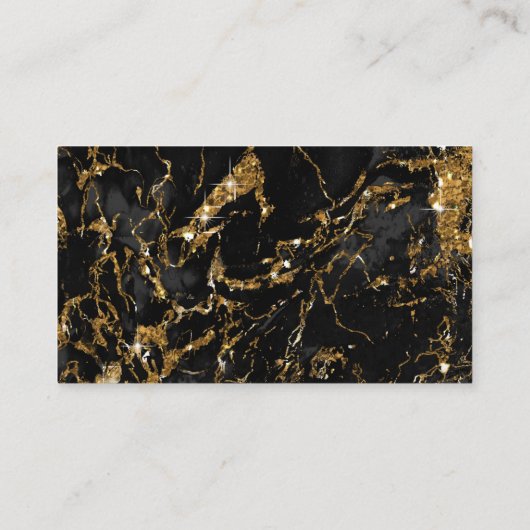 Marble Glitter Wishing Well V1 Black/Gold ID644 Informatiekaartje (Achterkant)