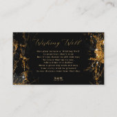 Marble Glitter Wishing Well V1 Black/Gold ID644 Informatiekaartje (Voorkant)