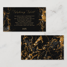 Marble Glitter Wishing Well V1 Black/Gold ID644 Informatiekaartje