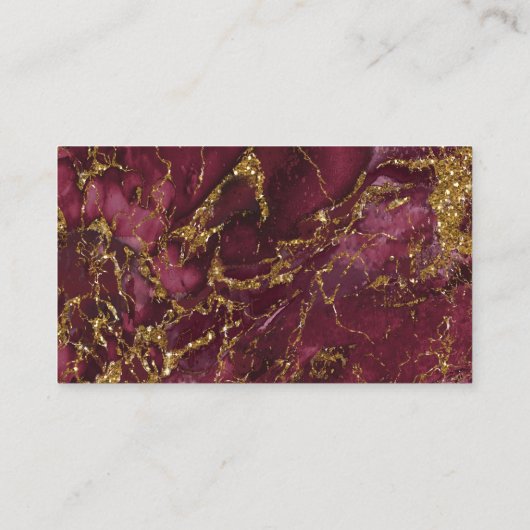 Marble Glitter Wishing Well V1 Burgundy ID644 Informatiekaartje (Achterkant)