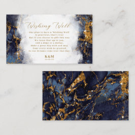 Marble Glitter Wishing Well V1 Navy Blue ID644 Informatiekaartje