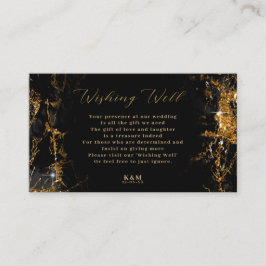 Marble Glitter Wishing Well V2 Black/Gold ID644 Informatiekaartje