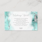 Marble Glitter Wishing Well V2 Blauwgroen ID644 Informatiekaartje (Voorkant)