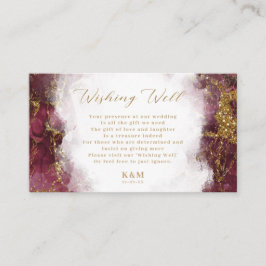 Marble Glitter Wishing Well V2 Burgundy ID644 Informatiekaartje
