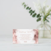 Marble Glitter Wishing Well V2 Roos Gold ID644 Informatiekaartje (Staand voorkant)