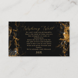Marble Glitter Wishing Well V3 Black/Gold ID644 Informatiekaartje