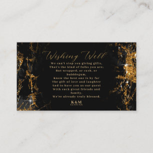 Marble Glitter Wishing Well V3 Black/Gold ID644 Informatiekaartje