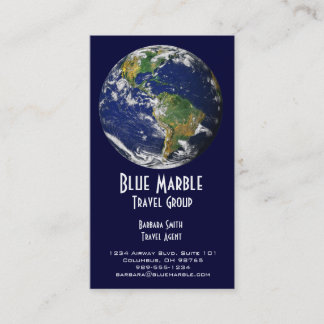 Marble_global Reisbureau & Agency_blue Visitekaartje