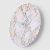 Marble gold classic grote klok (Hoek)