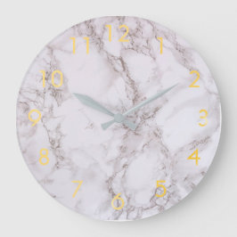 Marble gold classic grote klok