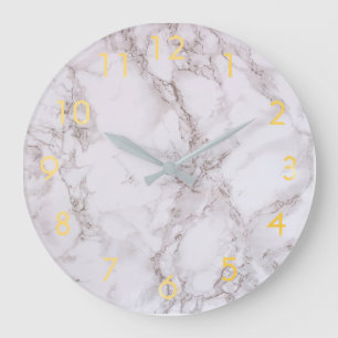 Marble gold classic grote klok