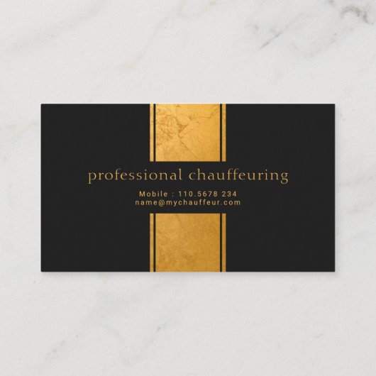 Marble Gold Column Exquvoortreffelijke Simple Chau Visitekaartje (Achterkant)