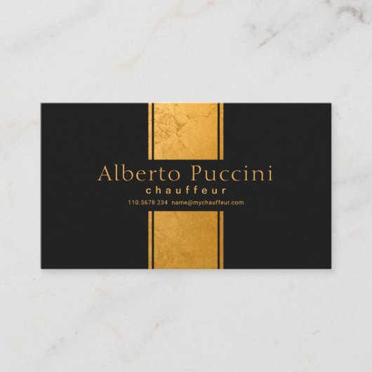 Marble Gold Column Exquvoortreffelijke Simple Chau Visitekaartje (Voorkant)