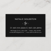 Marble Gold en Black Lash Brow Beauty Visitekaartje (Achterkant)