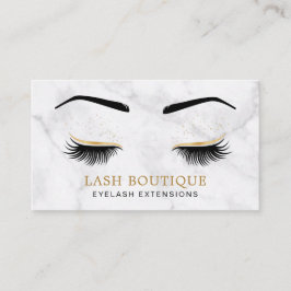 Marble Gold en Black Lash Brow Beauty Visitekaartje