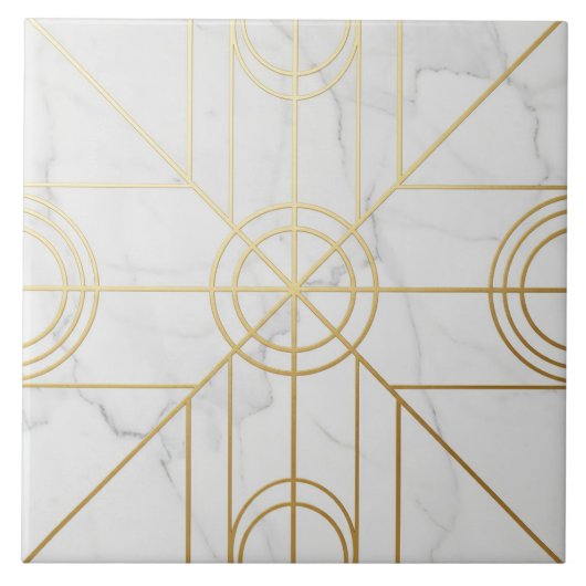 Marble & Gold Harmony Tegeltje (Voorkant)