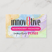 Marble gold Innov8tive Posh visitekaartje (Voorkant)